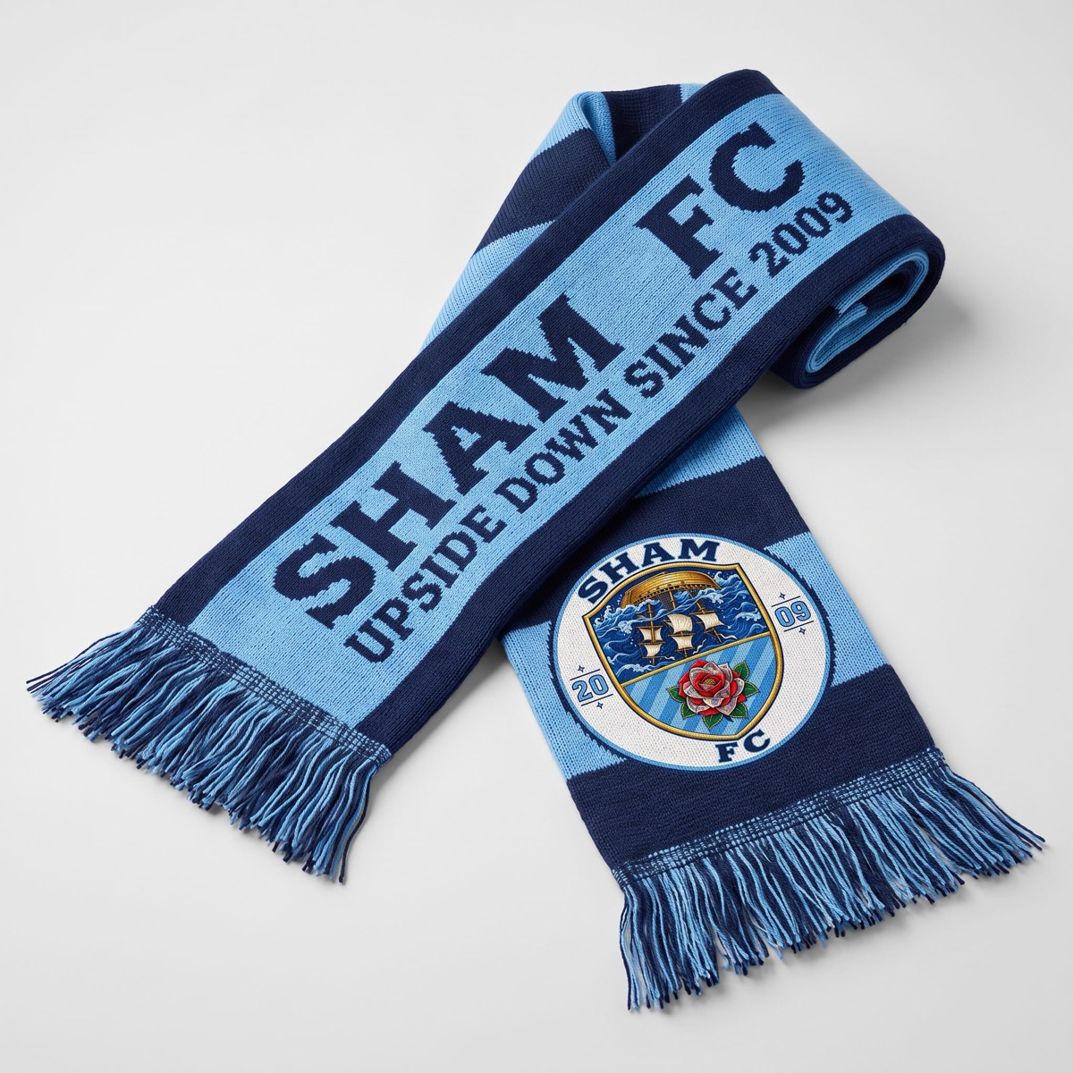 Upside-Down Ship Scarf